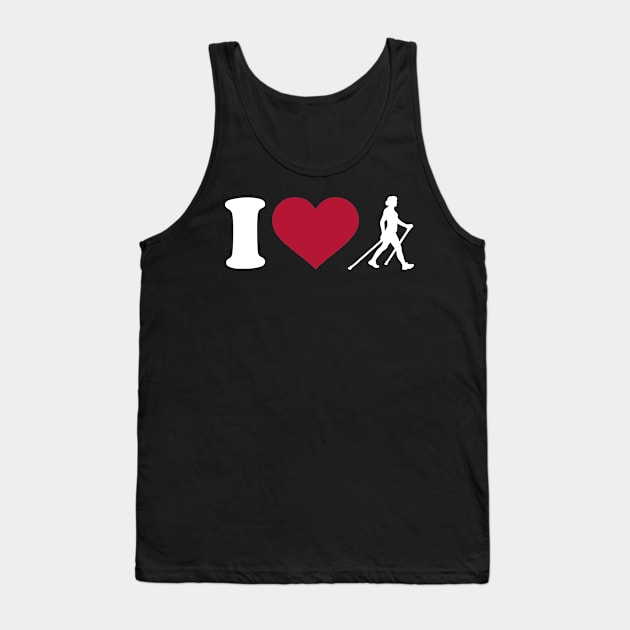 I love Nordic Walking Tank Top by Designzz